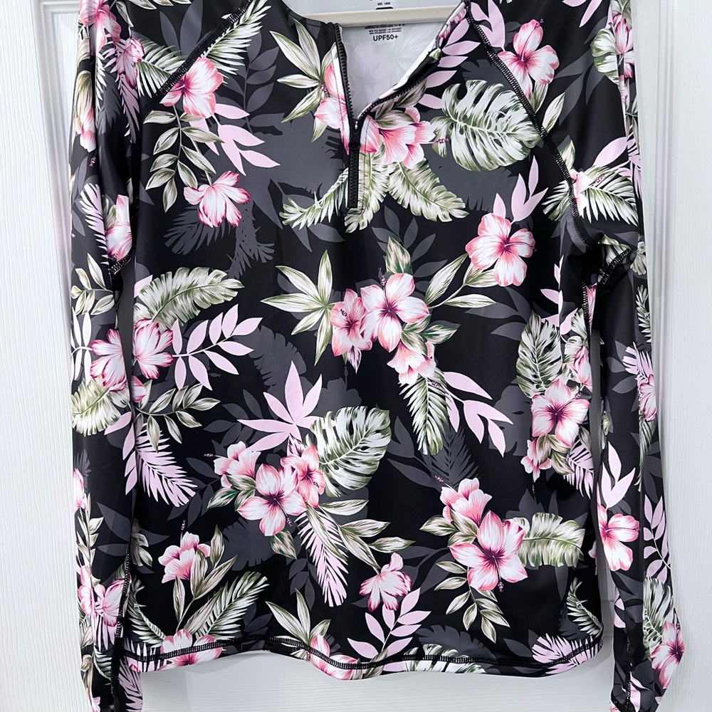 Hurley Tropical Floral Long Sleeve Top